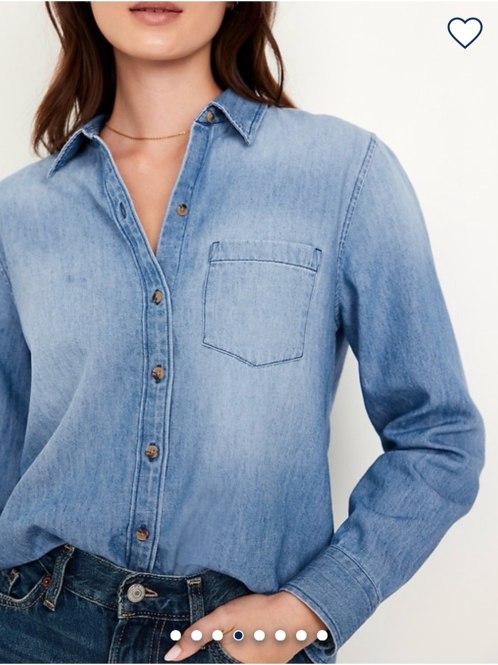 Old Navy Light Blue Denim Shirt